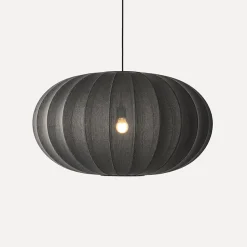 Outlet Made by Hand - Pendel - Knit-Wit 76 Oval Pendant - Black