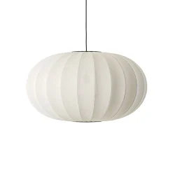 Outlet Made by Hand - Pendel - Knit-Wit 76 Oval Pendant - Pearl White
