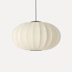 Outlet Made by Hand - Pendel - Knit-Wit 76 Oval Pendant - Pearl White