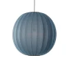 Made by Hand - Pendellampe - Knit-Wit 75 Round Pendant - Blue Stone