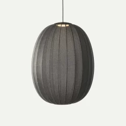 Online Made by Hand - Pendellampe - Knit-Wit 65 High Oval Pendant LED - Black