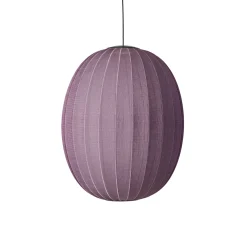 Clearance Made by Hand - Pendellampe - Knit-Wit 65 High Oval Pendant LED - Burgundy