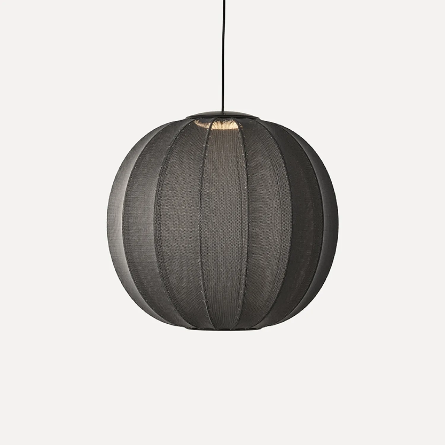 Online Made by Hand - Pendellampe - Knit-Wit 60 Round Pendant LED - Black