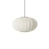 Hot Made by Hand - Pendellampe - Knit-Wit 57 Oval Pendant - Pearl White