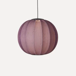 Discount Made by Hand - Pendellampe - Knit-Wit 60 Round Pendant LED - Burgundy