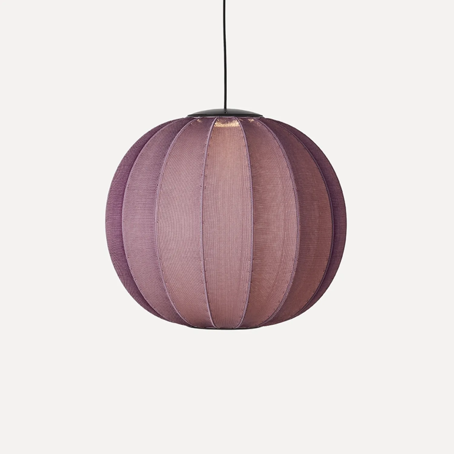 Discount Made by Hand - Pendellampe - Knit-Wit 60 Round Pendant LED - Burgundy
