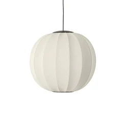 Outlet Made by Hand - Pendellampe - Knit-Wit 60 Round Pendant LED - Pearl White