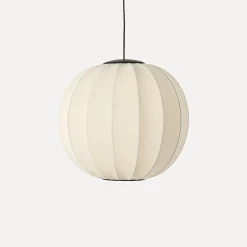 Outlet Made by Hand - Pendellampe - Knit-Wit 60 Round Pendant LED - Pearl White