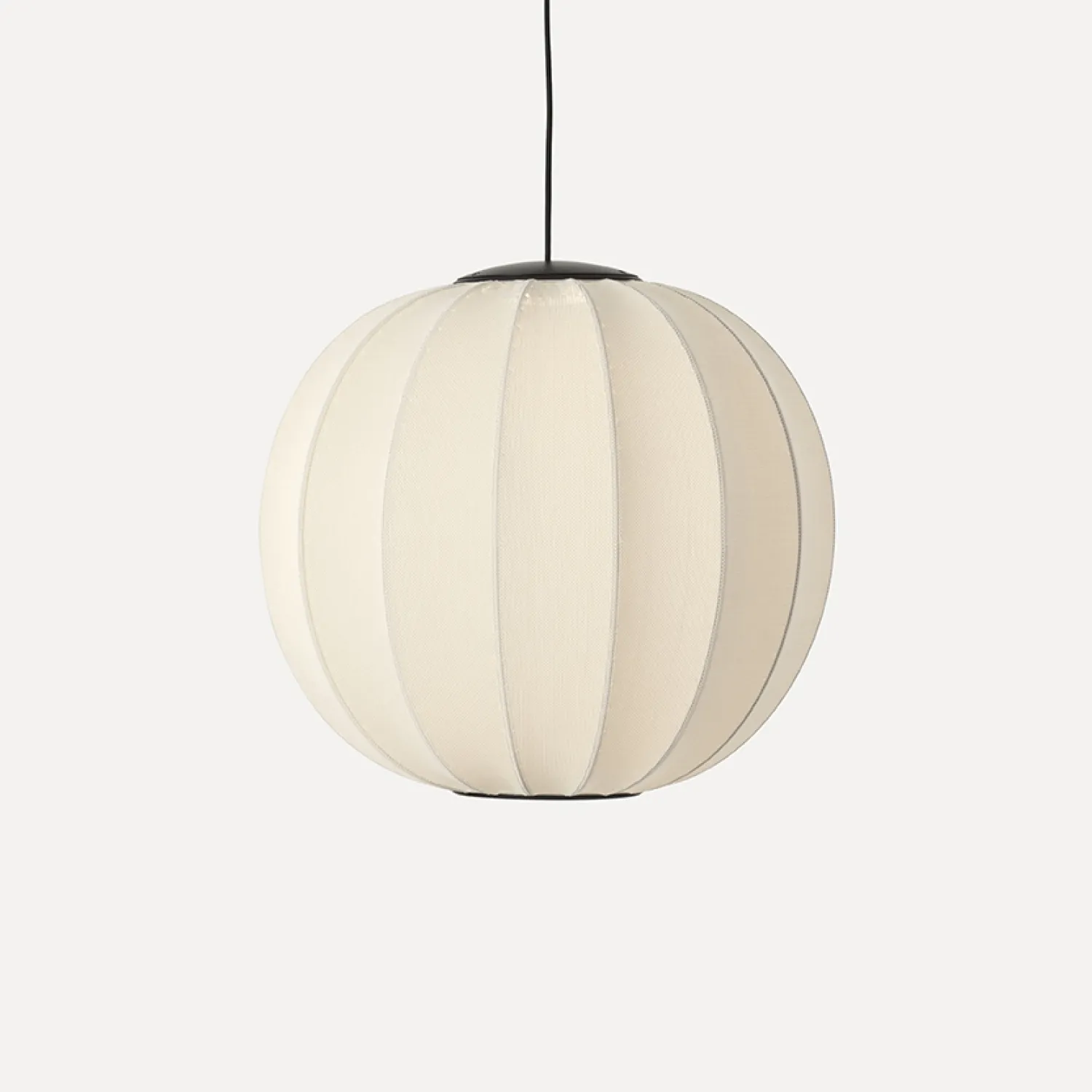 Outlet Made by Hand - Pendellampe - Knit-Wit 60 Round Pendant LED - Pearl White