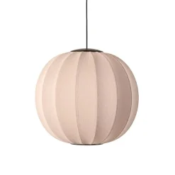 Online Made by Hand - Pendellampe - Knit-Wit 60 Round Pendant LED - Sand Stone