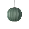 Discount Made by Hand - Pendellampe - Knit-Wit 60 Round Pendant LED - Tweed Green