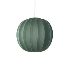 Discount Made by Hand - Pendellampe - Knit-Wit 60 Round Pendant LED - Tweed Green