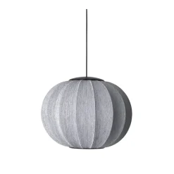 Sale Made by Hand - Pendellampe - Knit-Wit 45 Round Pendant LED - Anniversary Glitter Silver