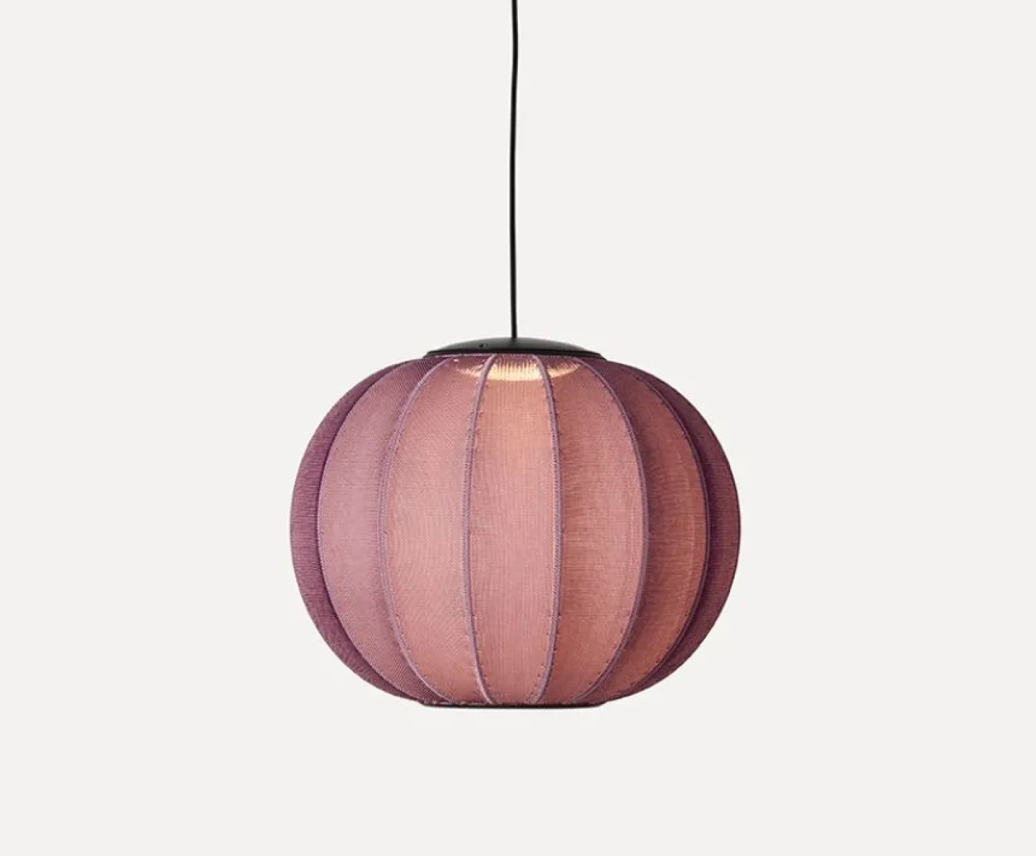 Best Made by Hand - Pendellampe - Knit-Wit 45 Round Pendant LED - Burgundy
