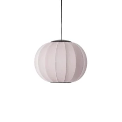 Hot Made by Hand - Pendellampe - Knit-Wit 45 Round Pendant LED - Light Pink