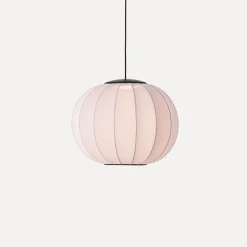 Hot Made by Hand - Pendellampe - Knit-Wit 45 Round Pendant LED - Light Pink