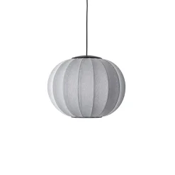 Hot Made by Hand - Pendellampe - Knit-Wit 45 Round Pendant LED - Silver