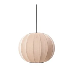 New Made by Hand - Pendellampe - Knit-Wit 45 Round Pendant LED - Sand Stone