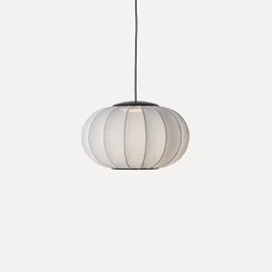 Outlet Made by Hand - Pendellampe - Knit-Wit 45 Oval Pendant LED - Silver