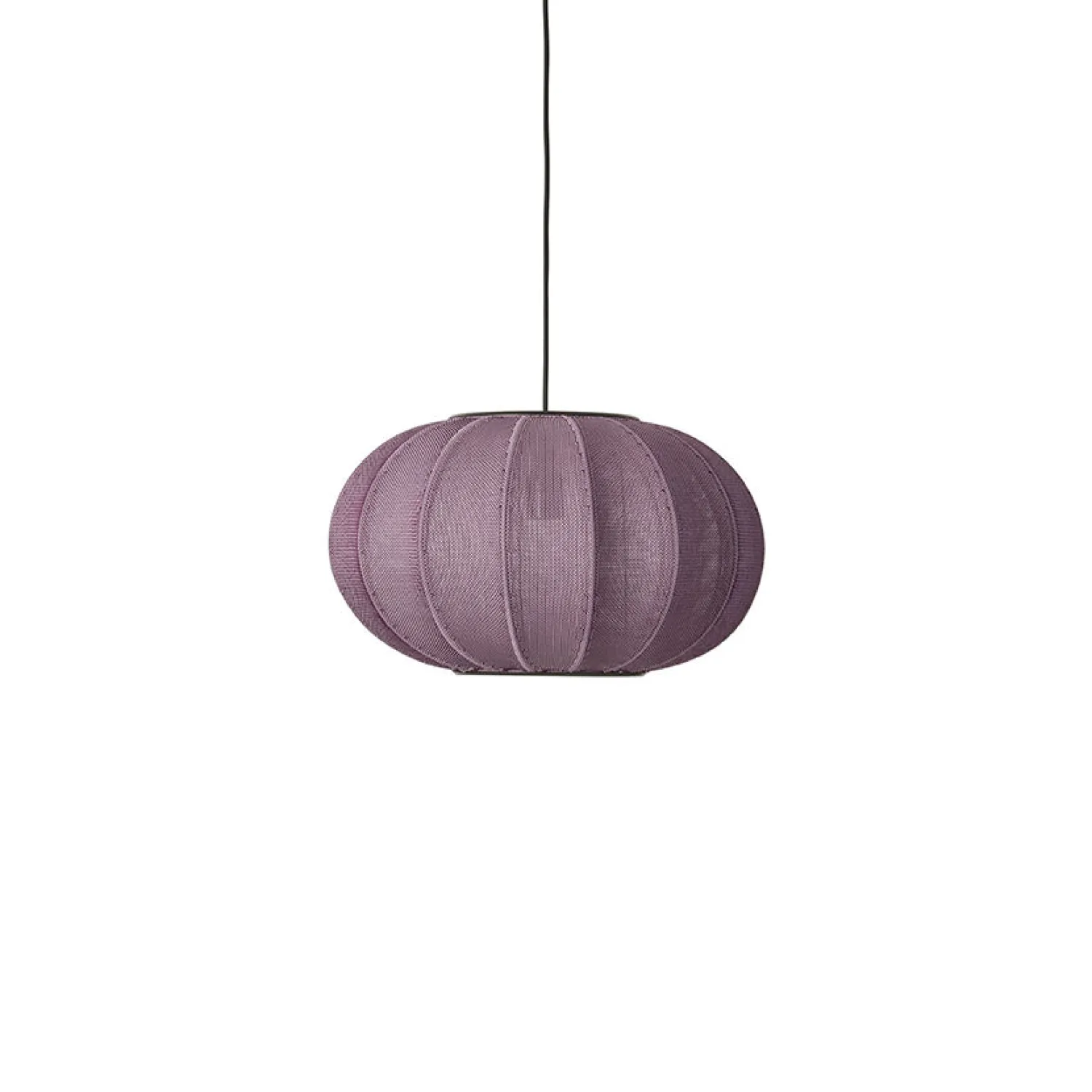 Clearance Made by Hand - Pendellampe - Knit-Wit 45 Oval Pendant - Burgundy