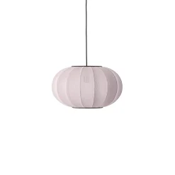 Outlet Made by Hand - Pendellampe - Knit-Wit 45 Oval Pendant - Light Pink