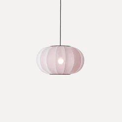 Outlet Made by Hand - Pendellampe - Knit-Wit 45 Oval Pendant - Light Pink