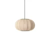 Best Made by Hand - Pendellampe - Knit-Wit 45 Oval Pendant - Sand Stone