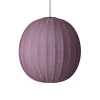 Discount Made by Hand - Pendellampe - Knit-Wit 75 Round Pendant LED - Burgundy