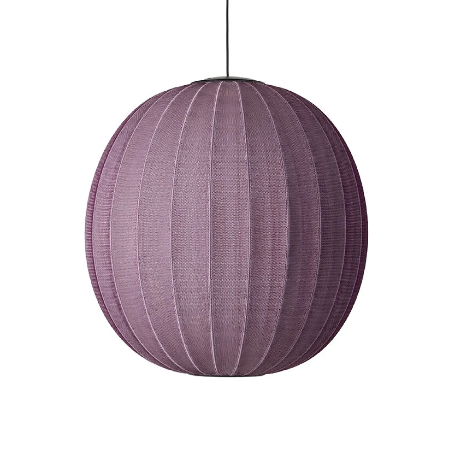 Discount Made by Hand - Pendellampe - Knit-Wit 75 Round Pendant LED - Burgundy