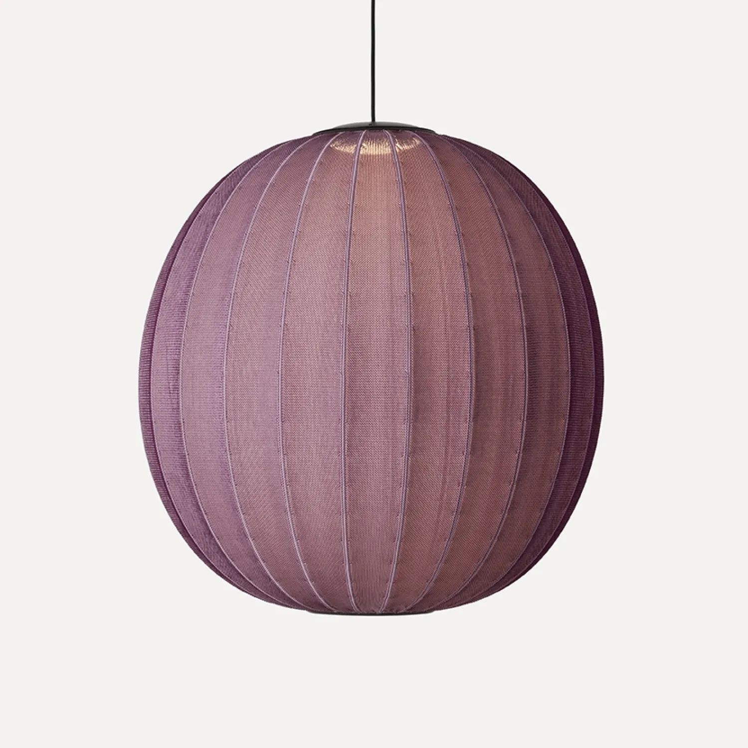 Discount Made by Hand - Pendellampe - Knit-Wit 75 Round Pendant LED - Burgundy
