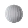 Discount Made by Hand - Pendellampe - Knit-Wit 75 Round Pendant LED - Silver