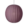Hot Made by Hand - Pendellampe - Knit-Wit 75 Round Pendant - Burgundy