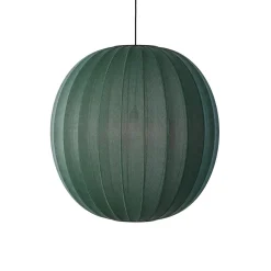 Online Made by Hand - Pendellampe - Knit-Wit 75 Round Pendant - Tweed Green