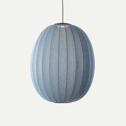 Best Made by Hand - Pendellampe - Knit-Wit 65 High Oval Pendant LED - Blue Stone