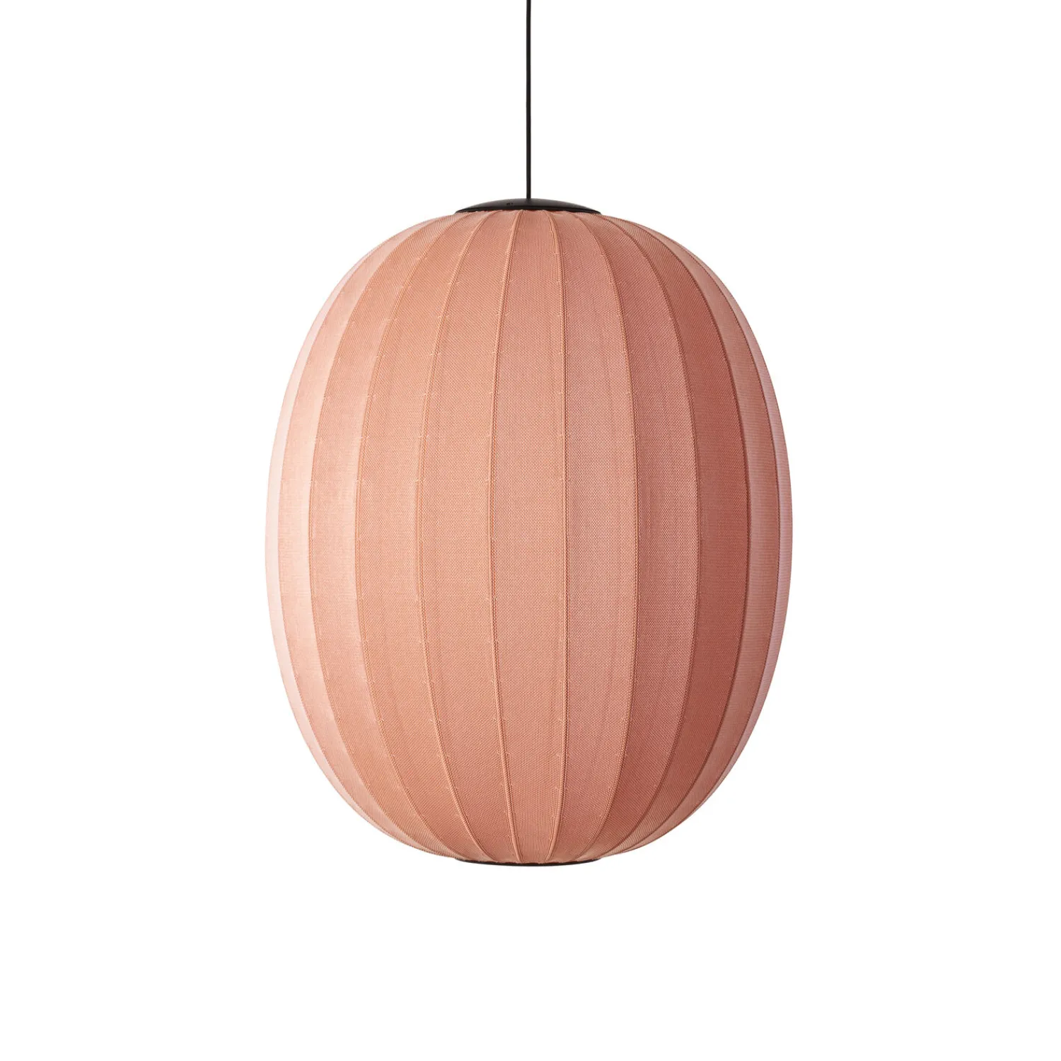 New Made by Hand - Pendellampe - Knit-Wit 65 High Oval Pendant LED - Coral