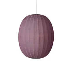 Hot Made by Hand - Pendellampe - Knit-Wit 65 High Oval Pendant - Burgundy