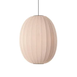 Hot Made by Hand - Pendellampe - Knit-Wit 65 High Oval Pendant - Sand Stone