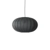 New Made by Hand - Pendellampe - Knit-Wit 57 Oval Pendant - Black