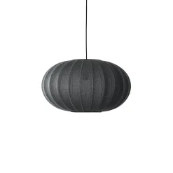 New Made by Hand - Pendellampe - Knit-Wit 57 Oval Pendant - Black