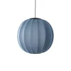 Sale Made by Hand - Pendellampe - Knit-Wit 60 Round Pendant LED - Blue Stone