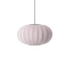 Clearance Made by Hand - Pendellampe - Knit-Wit 57 Oval Pendant - Light Pink