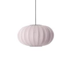Clearance Made by Hand - Pendellampe - Knit-Wit 57 Oval Pendant - Light Pink