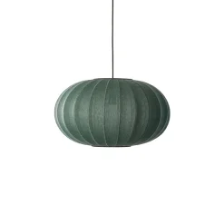 New Made by Hand - Pendellampe - Knit-Wit 57 Oval Pendant - Tweed Green