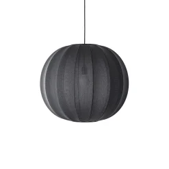 New Made by Hand - Pendellampe - Knit-Wit 60 Round Pendant - Black
