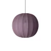 Made by Hand - Pendellampe - Knit-Wit 60 Round Pendant - Burgundy