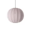 Clearance Made by Hand - Pendellampe - Knit-Wit 60 Round Pendant - Light Pink