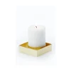 Clearance Malling Living - Edge lysestage til bloklys - poleret messing