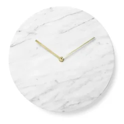 New Audo Copenhagen Menu - Marble Wall Clock - white