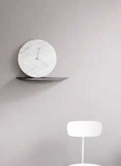 New Audo Copenhagen Menu - Marble Wall Clock - white