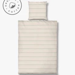 New Mette Ditmer - ALIGN-sengesæt - Pine green/Sand - W140 x L200 cm